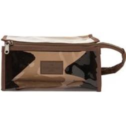 The Flat Lay Co. Jelly Makeup Box Bag - Espresso Brown