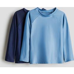 H&M Boys UPF 50 Swim Tops - Navy Blue/Blue