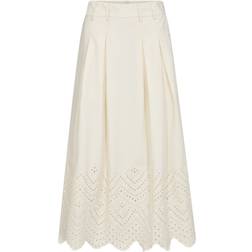 Co'Couture Broderad Anglaise Midikjol Dam - Bomull