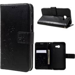 Lux-Case Butterfly Läder Samsung Galaxy A5 2017 Fodral Svart