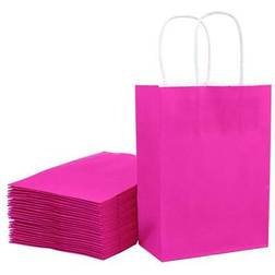 Shein Small Gift Bags 5.25x3x8inch Hot Pink Paper Sacks