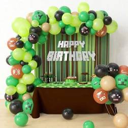 Shein 118pcs Miner Themed Handmade Balloon Garland Arch Kit