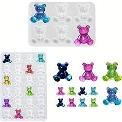 Shein Crystal Bear Silicone Resin Mold