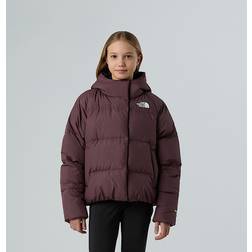 The North Face Girls Down Hooded Jacket Tawny Quartz