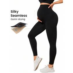 Shein Maternity High Waist Elastic Capri Pants