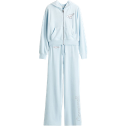 H&M 2-Delat Velourset Med Motiv - Ljusblå/Cinnamoroll