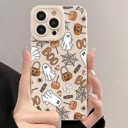 Shein Halloween Pumpkin Candy Pattern Phone Case
