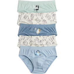 H&M 5-Pak Underbukser Med Tryk - Blå/Bluey