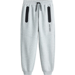 H&M Ljusgråmelerad Sweatshirtjoggers -