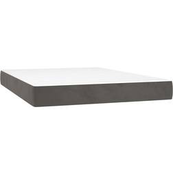 vidaXL 4016619 Dark Grey Coil Spring Matress 140x220cm