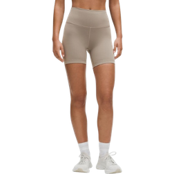 Lululemon Wunder Train Shorts Mit Hohem Bund - Warm Ash Grey