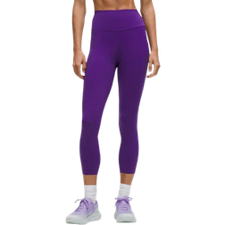 Lululemon Fast and Free Crop with High Waist and Pockets 58 cm - College Purple