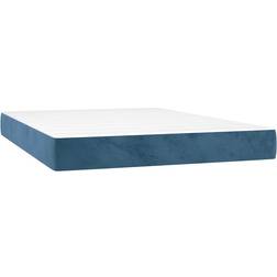 vidaXL 4016622 Dark Blue Coil Spring Matress 140x220cm