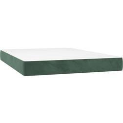 vidaXL 4016621 Dark Green Coil Spring Matress 140x220cm