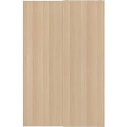 IKEA Hasvik Skjutdörrpar Vitlaserad Ekeffekt 150x236 cm Garderob 150x236cm