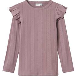 Name It Nmfjulia LS Slim Top - Elderberry