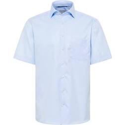 Eterna Modern Fit Kortärmad Skjorta - Light Blue