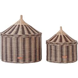 OYOY Circus Basket 2-pcs Nutmeg