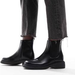 New Look Square Toe Chelsea Ankle Boots - Black