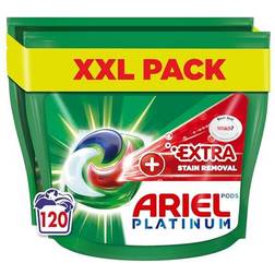 Ariel Platinum Pods + Extra Stain Removal 120 Washes