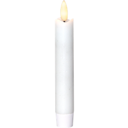 Star Trading Dinner Flamme White LED Candle 15cm 2pcs
