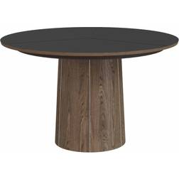 Skovby SM33 Spisebord Ø123 cm Lakeret Valnød Sort Spisebord 149cm