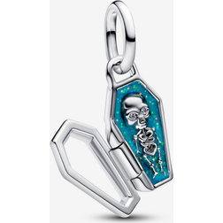 Pandora Glow-in-the-Dark Coffin Charm - Enamel Sterling Silver/Cubic Zirconia Green