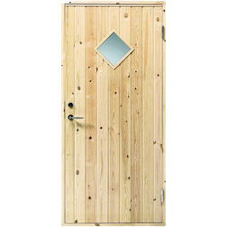 Swedoor Udhusdør Højre Fyr Med Glas 948x2050x92 mm Yderdør Klart glas (x)