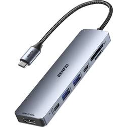 BENFEI 7-in-1 USB C Hub HDMI 4K 60Hz