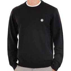 Pretty Green Merino Blend Crew Knit - Navy