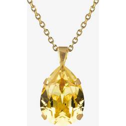Caroline Svedbom Halsband Mini Drop Necklace Gold Dark Jonquil