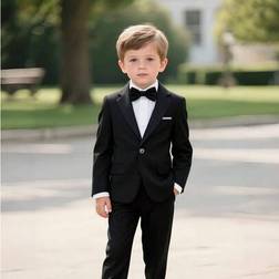 Shein 3 Pieces Formal Suit For Boys Black