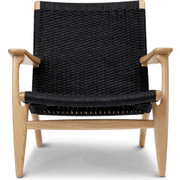 Carl Hansen & Søn CH25 Oak Laquer/Black Lounge Chair 73cm