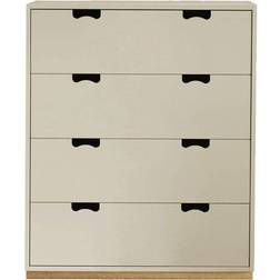 Asplund Snö A Dark Sand/Oak Base Chest of Drawer 90x109cm