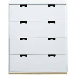 Asplund Snö A White/Oak Chest of Drawer 90x109cm