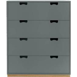 Asplund Snö A Storm Grey/Oak Base Chest of Drawer 90x109cm
