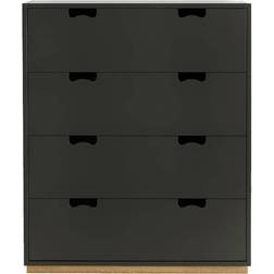 Asplund Snö A Taupe/Oak Base Chest of Drawer 90x109cm