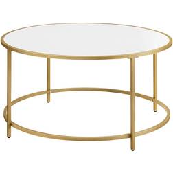 Vasagle Round LCT091A10 White/Gold Coffee Table 84cm