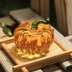 Shein 1.6 Inch Handmade Glass Pumpkin Figurine