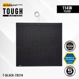 SUNBEAMsystem Flexibel Solcell Tough Black 114W