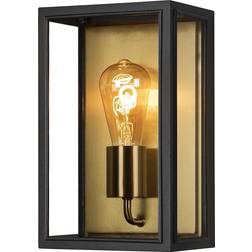 Konstsmide Carpi Black/Brass Wall light