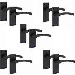 Brayden Studio Victorian Scroll Astrid Door Handles Latch 120mm x 40mm