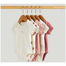 Mothercare Bows Short-Sleeved Bodysuits 5 Pack
