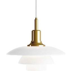 Louis Poulsen PH 3½-3 White/Brass Pendant Lamp ∅ 33cm
