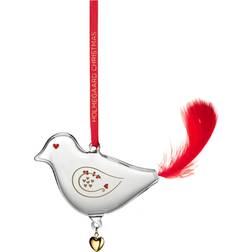 Holmegaard Christmas Årets Julfågel 2025 Transparent 7 cm Julgranspynt