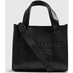 River Island Womens Black Embroidered Tote Bag