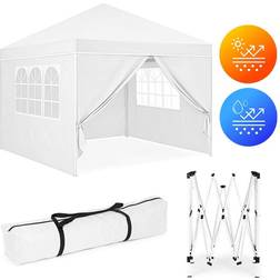 Northio Trädgårdspaviljongtält 3x3 m Pop-Up 4 Sidoväggar