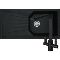 Liquida Agv100bl 1.0 Bowl Black Kitchen Sink
