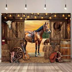 Shein Western Cowboy Background Banner