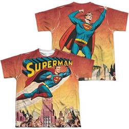 Trevco Sportswear SM2331FB-YTPP-3 Superman City Flying T-Shirt